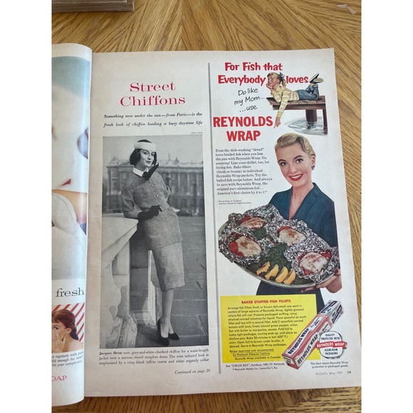 Vintage McCalls Magazine May 1957 Audrey Hepburn Funny Face Betsy McCall Dolls - Picture 6 of 16